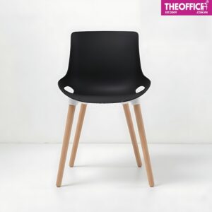 Ghế Cafe Nhựa Chân Gỗ Bền Đẹp Sang Trọng TO-GCF41