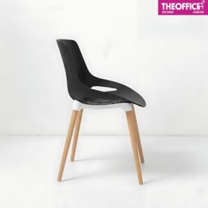 Ghế Cafe Nhựa Chân Gỗ Bền Đẹp Sang Trọng TO-GCF41