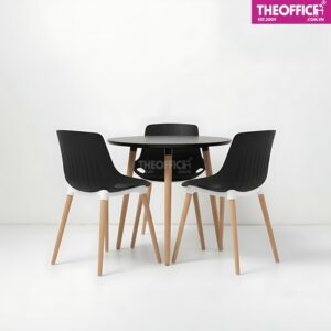 Ghế Cafe Nhựa Chân Gỗ Bền Đẹp Sang Trọng TO-GCF41