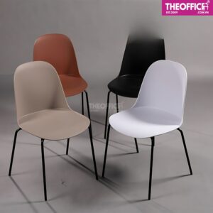 Ghế Cafe Nhựa Chân Sắt Bền Đẹp Sang Trọng TO-GCF76