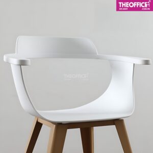 Ghế Cafe Nhựa Chân Sắt Sơn Giả Gỗ Êm Ái Thoải Mái TO-GCF48