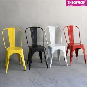 Ghế Cafe Tolix Sắt Sơn Tĩnh Điện Êm Ái Thoải Mái TO-GCF17