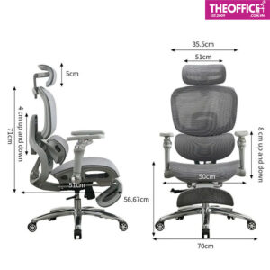Ghế Công Thái Học Có Massage Tia Hồng Ngoại Giữ Ấm TO-H02