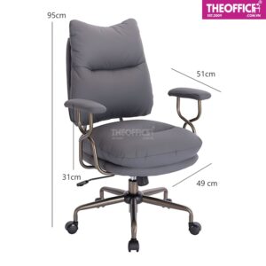 Ghế Làm Việc Tại Nhà Nệm Bọc Da PU Đệm Dày Êm Ái TO-GN21