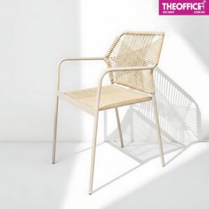 Ghế Ngoài Trời Đan Dây Nhựa Giả Mây Đệm Dày Êm Ái TO-GNT02