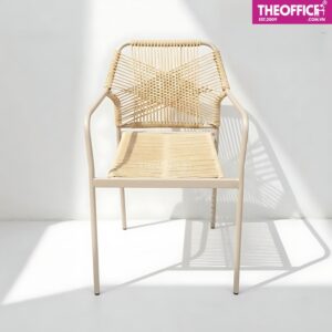 Ghế Ngoài Trời Đan Dây Nhựa Giả Mây Đệm Dày Êm Ái TO-GNT02