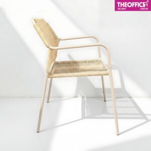 Ghế Ngoài Trời Đan Dây Nhựa Giả Mây Đệm Dày Êm Ái TO-GNT02