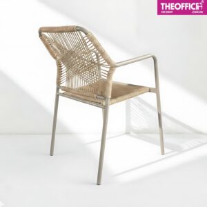 Ghế Ngoài Trời Đan Dây Nhựa Giả Mây Đệm Dày Êm Ái TO-GNT02