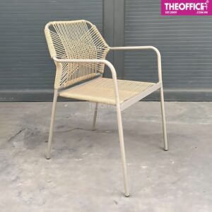 Ghế Ngoài Trời Đan Dây Nhựa Giả Mây Đệm Dày Êm Ái TO-GNT02