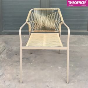 Ghế Ngoài Trời Đan Dây Nhựa Giả Mây Đệm Dày Êm Ái TO-GNT02