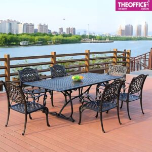 Ghế Ngoài Trời Nhôm Đúc Nhập Khẩu Êm Ái Thoải Mái TO-GNT15
