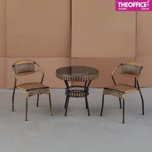 Ghế Ngoài Trời Nhựa Đan Giả Mây Bền Bỉ Chắc Chắn TO-GNT04
