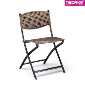 Ghế Ngoài Trời Xếp Nhựa Đan Giả Mây Đệm Dày Êm Ái TO-GNT05