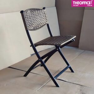 Ghế Ngoài Trời Xếp Nhựa Đan Giả Mây Đệm Dày Êm Ái TO-GNT05