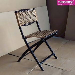 Ghế Ngoài Trời Xếp Nhựa Đan Giả Mây Đệm Dày Êm Ái TO-GNT05