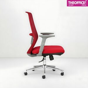 Ghế Nhân Viên Lưới Khung Nhựa Xám Thoáng Khí Êm Ái TO-GV15