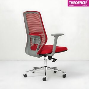 Ghế Nhân Viên Lưới Khung Nhựa Xám Thoáng Khí Êm Ái TO-GV15
