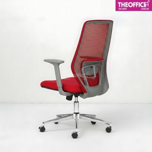 Ghế Nhân Viên Lưới Khung Nhựa Xám Thoáng Khí Êm Ái TO-GV15