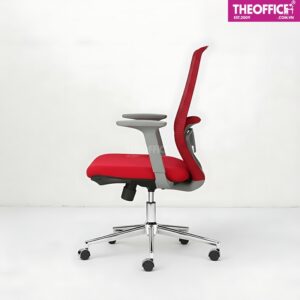 Ghế Nhân Viên Lưới Khung Nhựa Xám Thoáng Khí Êm Ái TO-GV15