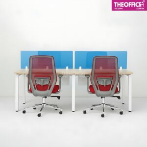 Ghế Nhân Viên Lưới Khung Nhựa Xám Thoáng Khí Êm Ái TO-GV15