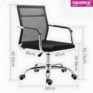 Ghế Nhân Viên Văn Phòng Lưng Lưới Êm Ái Chuẩn Đẹp TO-GV103