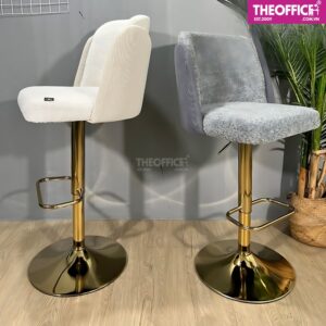 Ghế Quầy Bar Alva Bọc Vải Chenille Mẫu Mới Đẹp Mắt TO-GB27