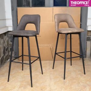 Ghế Quầy Bar Bọc Vải Nhung Giả Da Êm Ái Chuẩn Đẹp TO-GB40