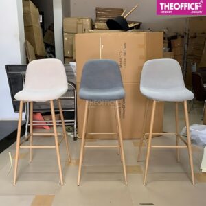 Ghế Quầy Bar Bọc Vải Nỉ Êm Nhập Khẩu Cao Cấp TO-GB47