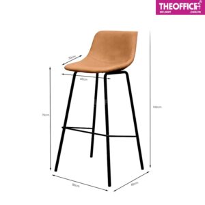 Ghế Quầy Bar Chân Sắt Cố Định Cao Cấp Hiện Đại TO-GB35