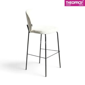 Ghế Quầy Bar Chân Sắt Nệm Bọc Vải Thiết Kế Tinh Tế TO-GB36
