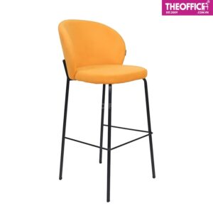Ghế Quầy Bar Chân Sắt Nệm Bọc Vải Thiết Kế Tinh Tế TO-GB36