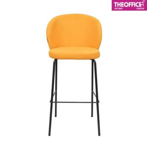 Ghế Quầy Bar Chân Sắt Nệm Bọc Vải Thiết Kế Tinh Tế TO-GB36