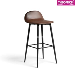 Ghế Quầy Bar Chân Sắt Sơn Tĩnh Điện Tựa Lưng Êm Ái TO-GB12