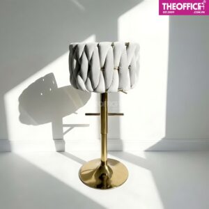 Ghế Quầy Bar Chân Thép Mạ Vàng Thẩm Mỹ Sang Trọng TO-GB17