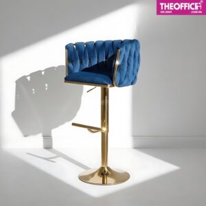 Ghế Quầy Bar Chân Thép Mạ Vàng Thẩm Mỹ Sang Trọng TO-GB17