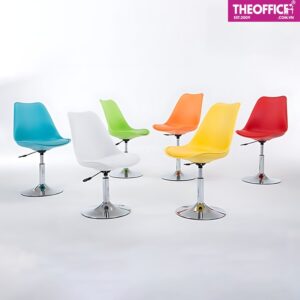 Ghế Quầy Bar Eames Mặt Đệm Chân Đệm Dày Êm Ái TO-GB55