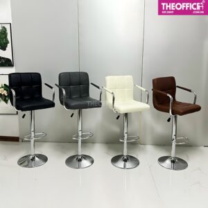 Ghế Quầy Bar Mặt Đệm Vuông Kiểu Dáng Thanh Lịch TO-GB25