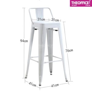 Ghế Quầy Bar Tolix Hàng Nhập Khẩu Êm Ái Thoải Mái TO-GB51