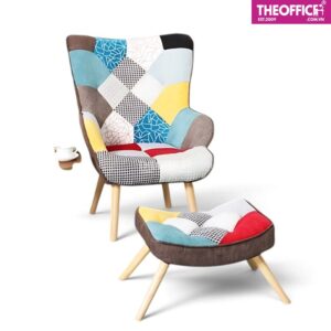 Ghế Thư Giãn Thổ Cẩm Có Kê Chân Nhập Khẩu Cao Cấp TO-GG12