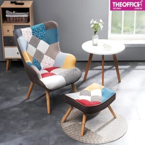 Ghế Thư Giãn Thổ Cẩm Có Kê Chân Nhập Khẩu Cao Cấp TO-GG12