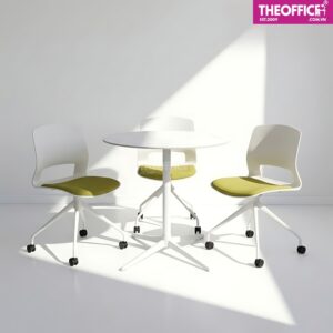 Ghế Tiếp Khách Cafe Chân Bánh Xe Thoáng Khí Êm Ái TO-GK15