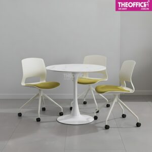Ghế Tiếp Khách Cafe Chân Bánh Xe Thoáng Khí Êm Ái TO-GK15