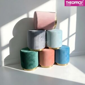 Ghế Tiếp Khách Đôn Bọc Vải Nhung Cao Cấp Hiện Đại TO-GK33