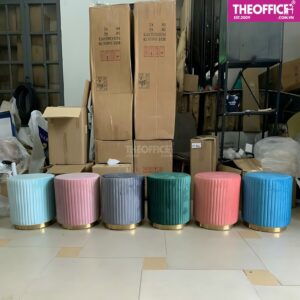 Ghế Tiếp Khách Đôn Bọc Vải Nhung Cao Cấp Hiện Đại TO-GK33