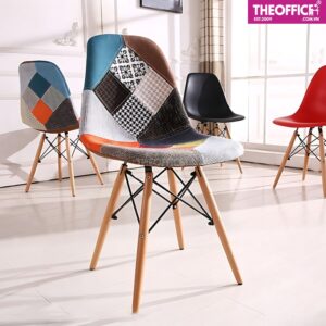 Ghế Văn Phòng Eames Thổ Cẩm Thiết Kế Tinh Tế TO-GVP02
