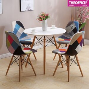 Ghế Văn Phòng Eames Thổ Cẩm Thiết Kế Tinh Tế TO-GVP02