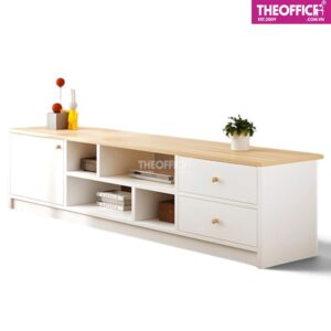 Tủ Kệ Tivi Gỗ MDF Đơn Giản Phòng Khách Tinh Tế TO-KTV03