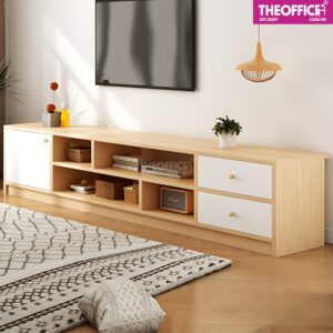 Tủ Kệ Tivi Gỗ MDF Đơn Giản Phòng Khách Tinh Tế TO-KTV03