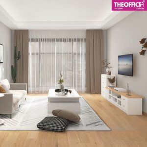 Tủ Kệ Tivi Gỗ MDF Đơn Giản Phòng Khách Tinh Tế TO-KTV03