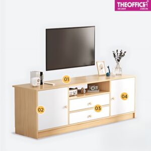 Tủ Kệ Tivi Nhỏ Gọn Cho Căn Hộ Thiết Kế Tinh Tế TO-KTV07